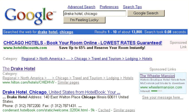 First Google search ads (2000)